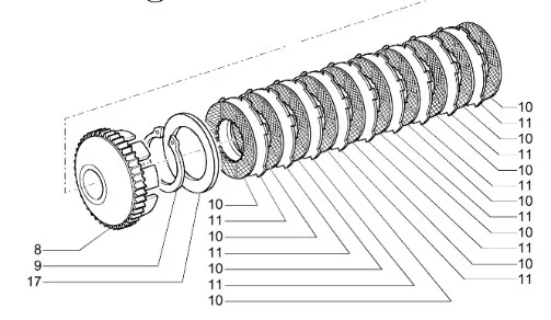87699456 - Корпусдержатель дисков муфты прив. моста передн. КПП T7/Pm. с 07г.в.